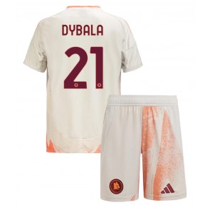 AS Roma Paulo Dybala #21 Dětské Venkovní dres komplet 2024-25 Krátký Rukáv (+ trenýrky)